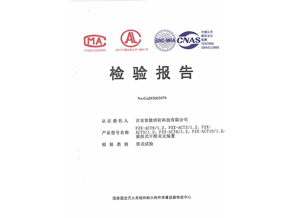 懸掛干粉檢驗(yàn)報(bào)告